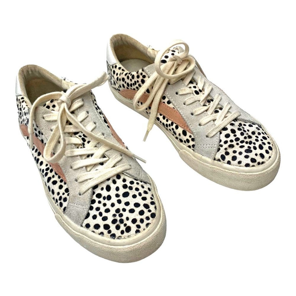MADEWELL AH 758 Sidewalk Low Dyed Fur Calf Hair Leather Sneakers - Picture 10 of 10